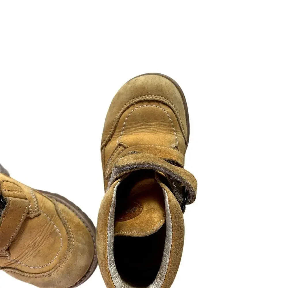 Ciciban Kids Boots Toddler 25 Yellow Leather Upper Lining Casual Play Hiking